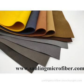 Nonwoven synthetic microfiber suede leather for Package